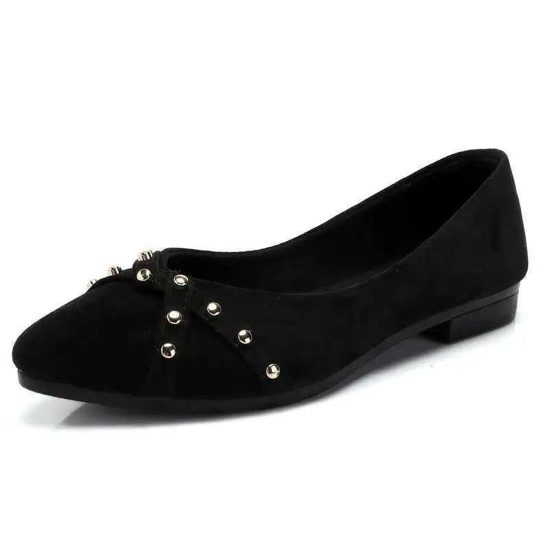Женская Повседневная обувь в Корейском стиле Новинка 2019 года острые заклепки