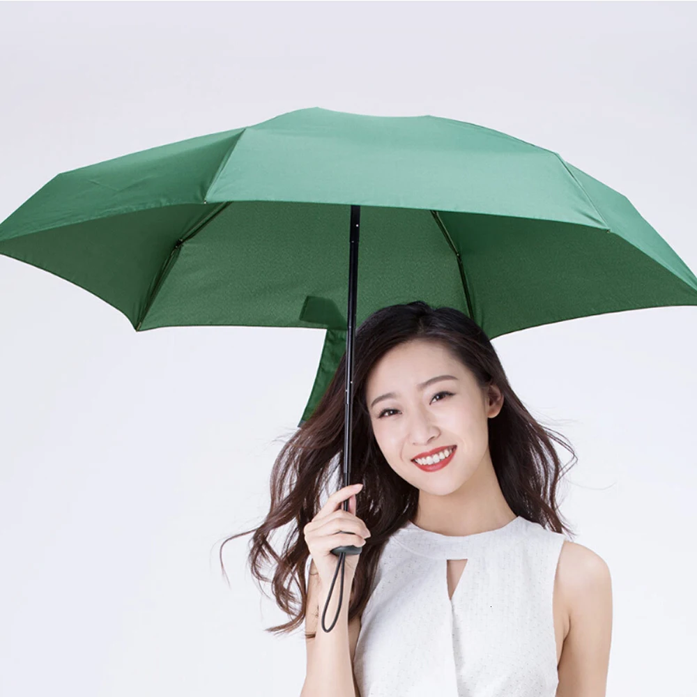 Фирменный ультралегкий Зонт Xiaomi umбраслет из волокна с защитой от ветра и