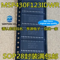 10pcs msp430f123idwr sikscreen m430f123 sop28 mixed signal microcontroller ic chip in stock 100 new and original