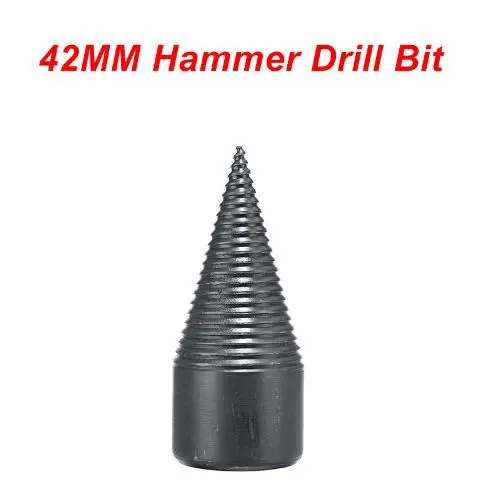 42mm drill bit HSS деревообрабатывающий древесина сепаратор спиральный конусный расширитель удар драйвер Бытовая дрова машина сплиттер сверло для сверла 32/42 мм - Цвет: 42mm drill bit