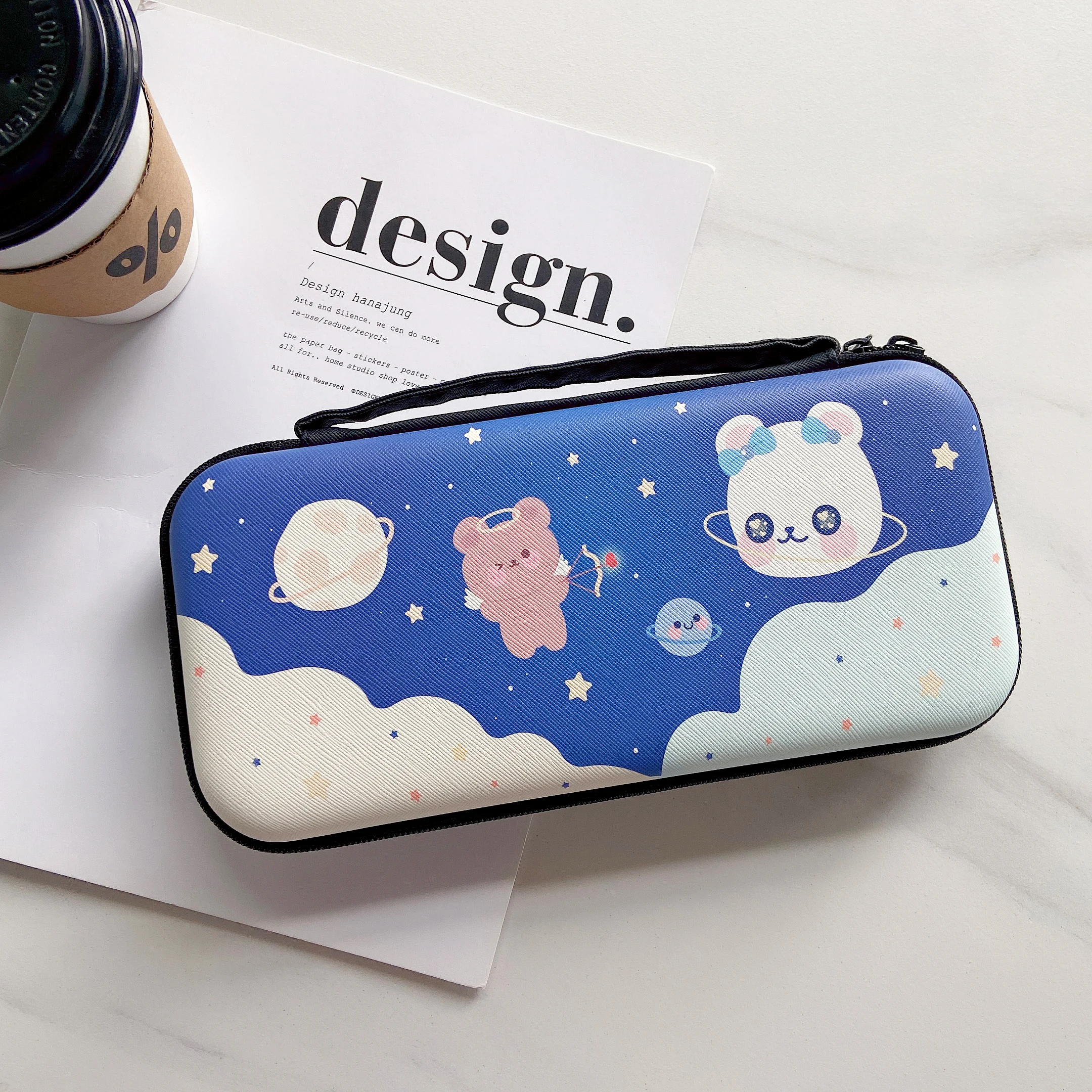 

Cartoon Cute Lovely Bear Kawaii Travel Carrying Case Portable NS Switch Game Storage Bag For Nintendo Switch And Lite
