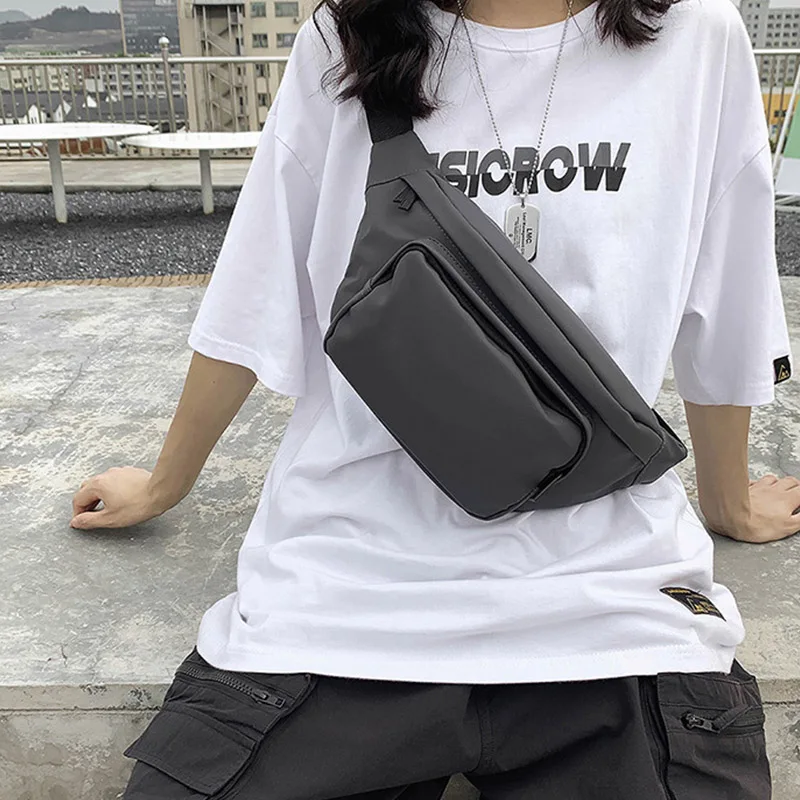 

Unisex Waist Bag Fanny Pack Street Style Chest Bags Hip Hop Packs Fashion Waterproof Crossbody Bag Waist Pack Phone Shopping Bag