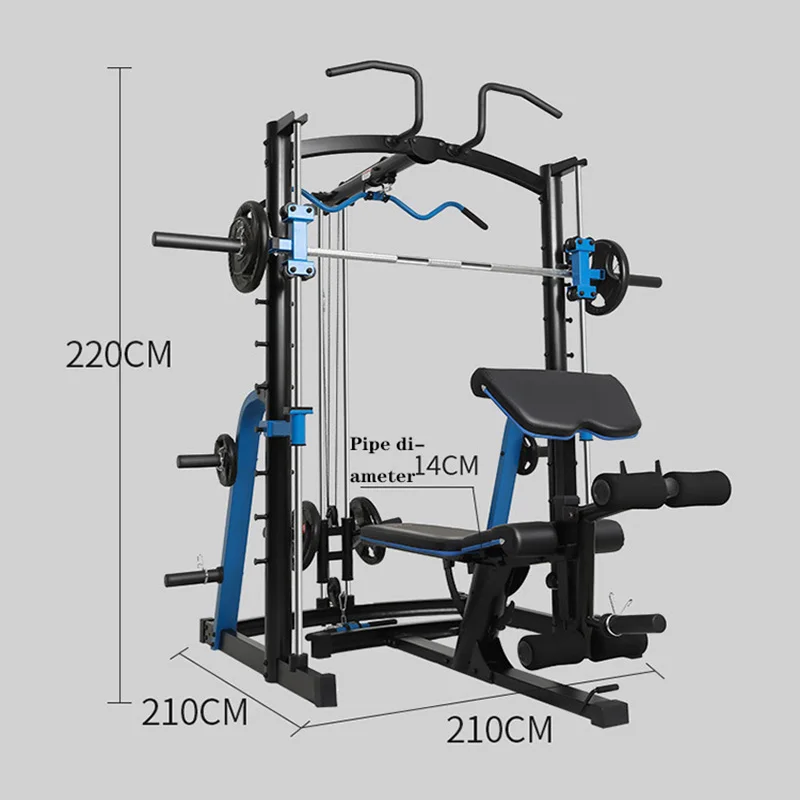 

Squat rack home gym multifunctional commercial Smith machine muscle comprehensive training device fitness equipment