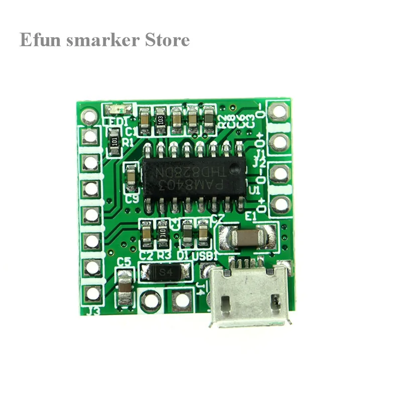1 шт. Новый USB усилитель мощности PAM8403 DC 5 В Mini Class D 2x3 Вт плата сделай сам Bluetooth