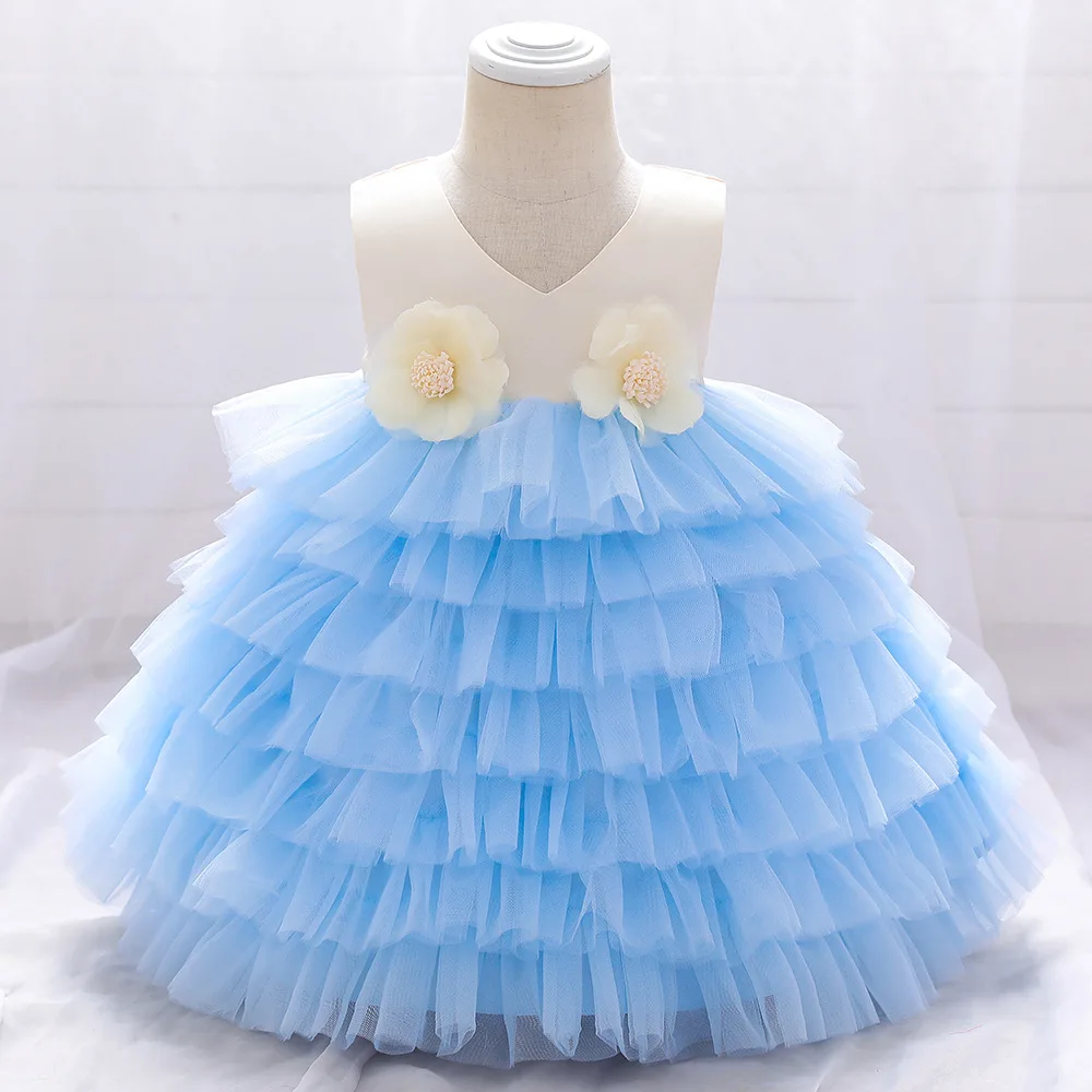 

Toddler Girls Formal Cake Dress Cute Gown Pageant Party Birthday Wedding Tutu Dress Flower Girl Ball Gown Dress