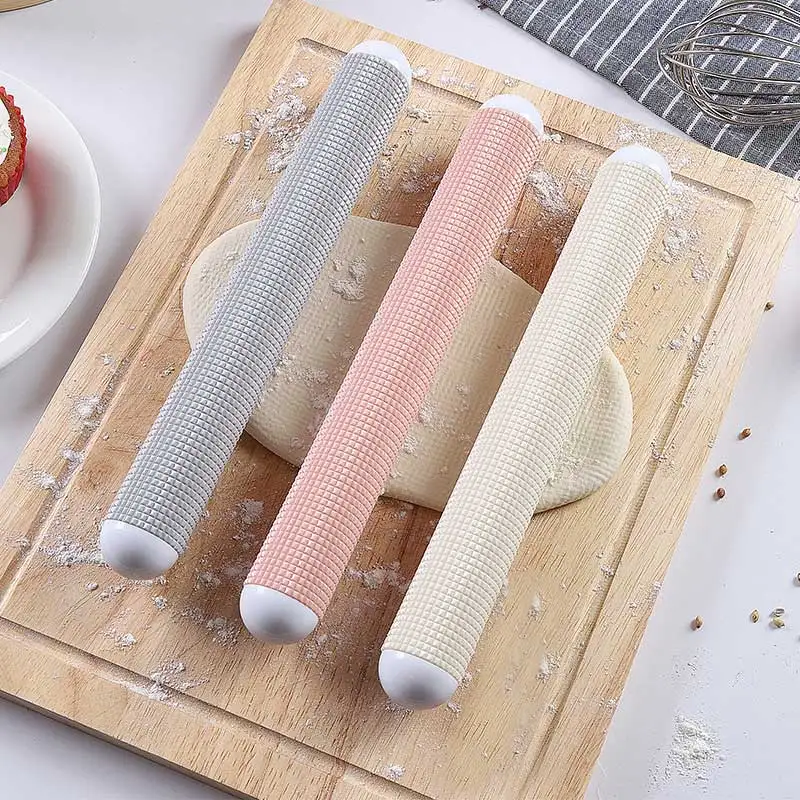 Non-stick Dough Roller Sticks Rolling Pin Kitchen Gadgets Food Grade Dumpling Wrapper Tool Baking Accessories 1Pcs Plastic | Дом и сад