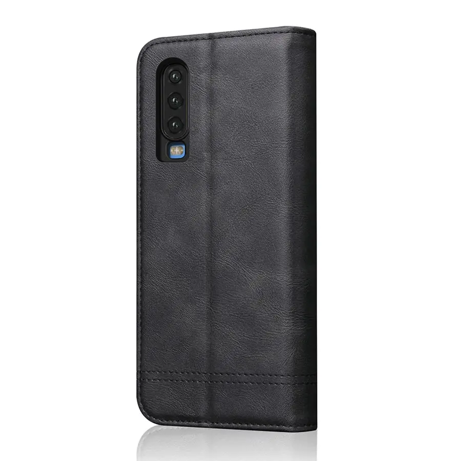 Винтажный элегантный флип-чехол-кошелек для huawei mate 20 Pro Lite из искусственной кожи Магнитный флип-чехол s для huawei P20 P30 Lite Pro Чехол - Цвет: Черный