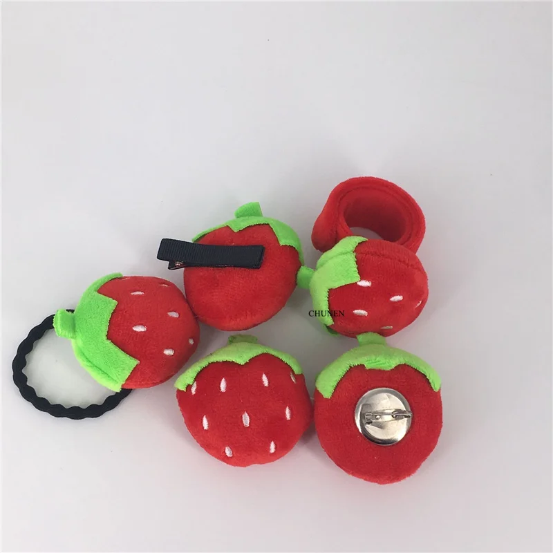 5 дизайнов прибл. 4 см Мягкие плюшевые игрушки в виде клубники маленькие