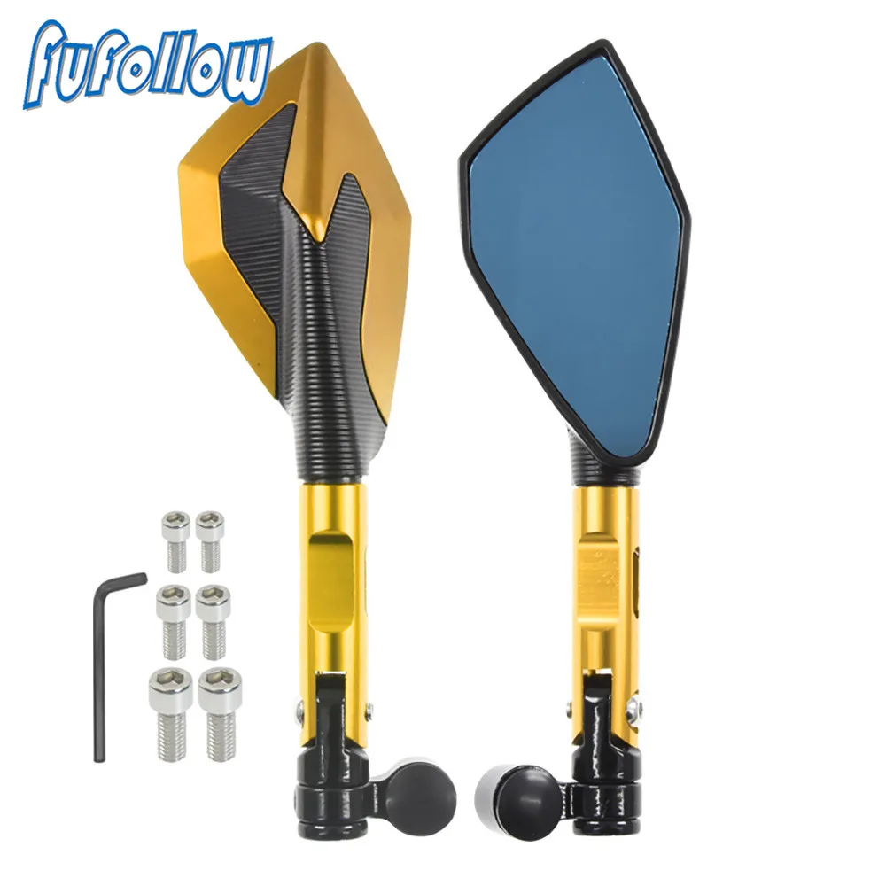 Мотоциклетное зеркало заднего вида с ЧПУ синее стекло для Honda Hornet pcx msx125 varadero 125 150