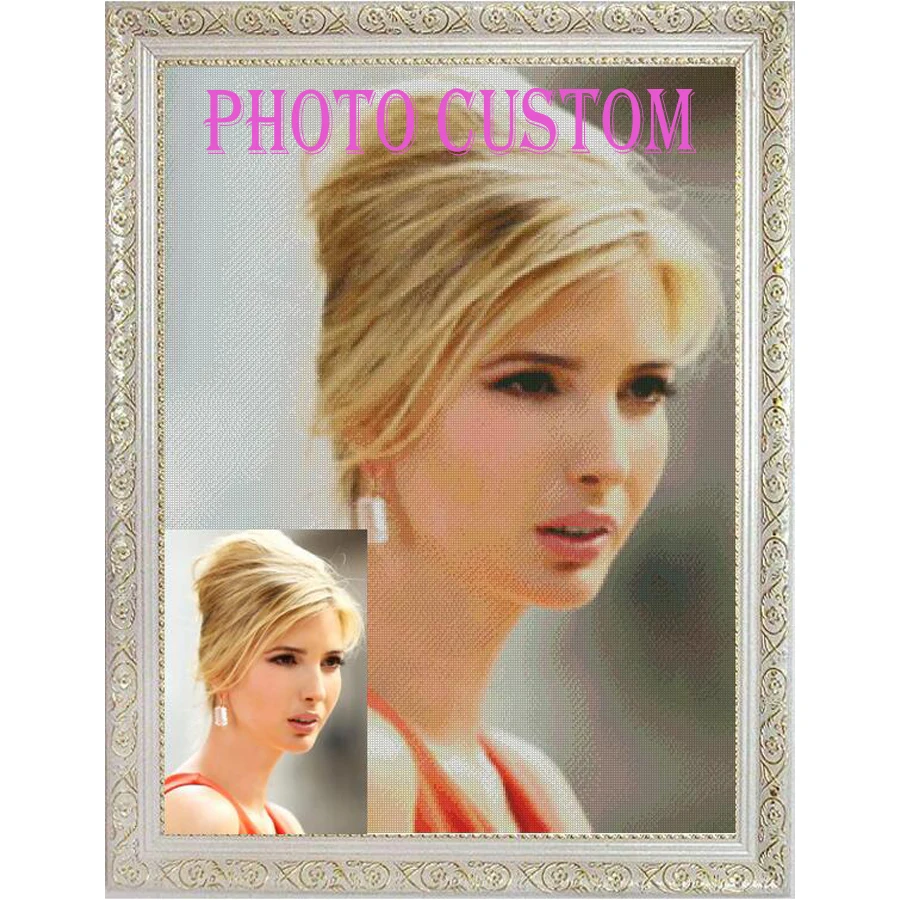 Фото на заказ алмазная вышивка картина из квадратных страз крестиком сделай свою