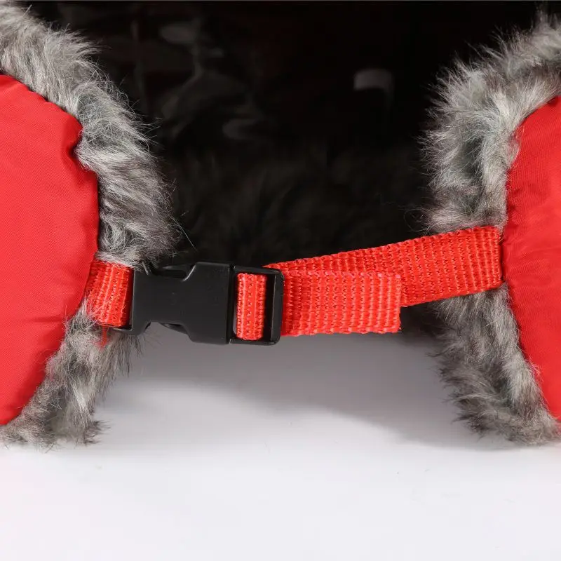 Шапка Лыжная унисекс теплая зимняя шапка с ушами из искусственного меха