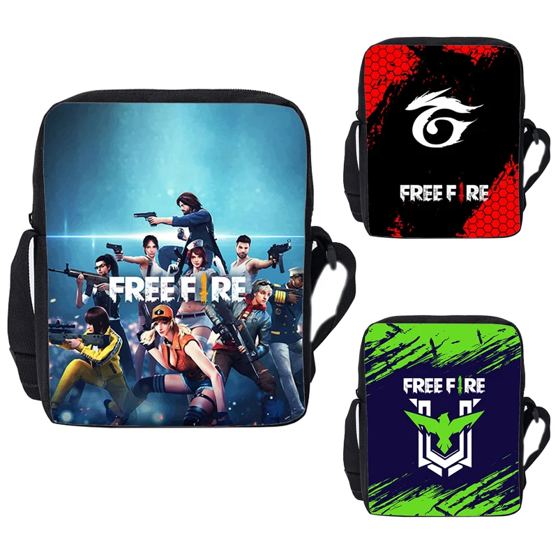 

3D Print Game Free Fire Garena Shoulder Bags Women Zipper Canvas Fashion Back Pack Crossbody Bags for Children Teenage Rucksack