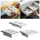 Скрытый Настольный выдвижной подвесной ящик для хранения для домашней кухни канцелярские товары