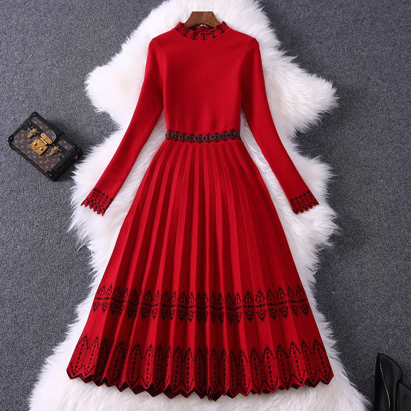 Новое модное зимнее платье женская одежда элегантное дизайнерское