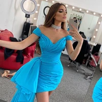 eightale 2022 prom dresses fromal off the shoulder short evening dress sexy mermaid mini night cocktail party gowns plus size