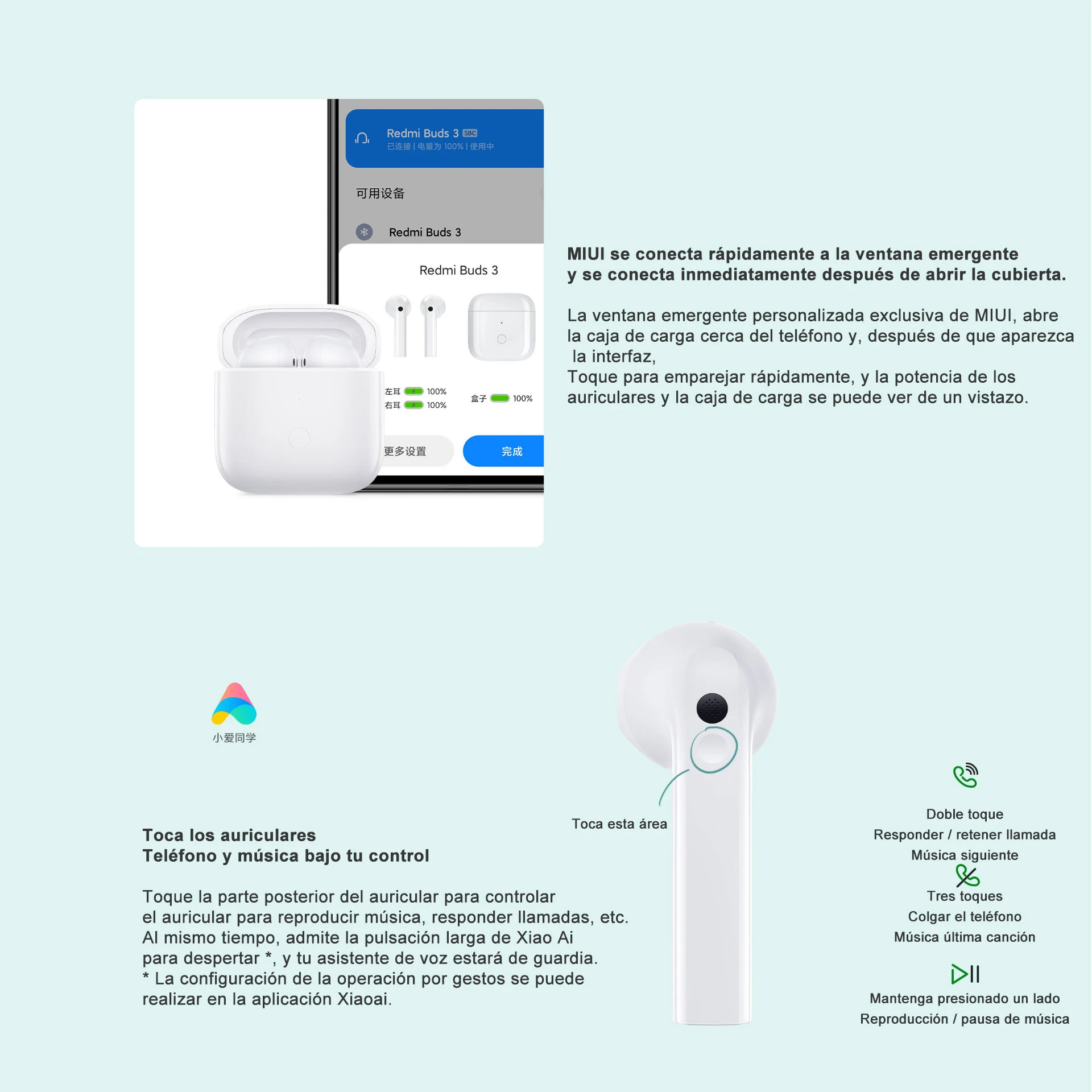 2021 Xiaomi Redmi Buds 3 TWS беспроводные Bluetooth-наушники Bluetooth 5 2 шумоподавляющие IP54