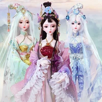 dbs 13 bjd 62cm doll joint body romance of the three kingdoms serieswith hand painted face clothes shoes girl sd