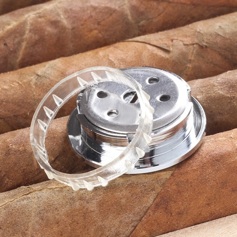 

28mm Mini Round Cigar Hygrometer High Precision Moisture Meter Tobacco Humidor 85LA