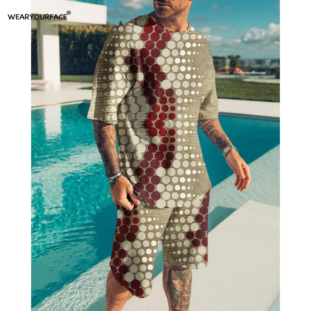 Волшебные очки смешанные цвета футболки с 3D принтом по всей поверхности