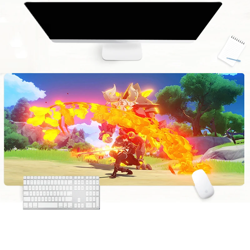 

Gaming Mouse Genshin Impact Pad 2021 New Design Thickness Large Durable Washable Rubber Mouse Mats Large Gaming Mouse Pad