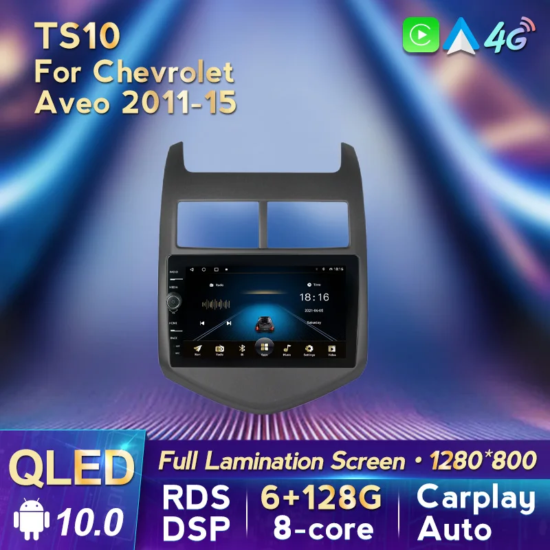 

MLOVELIN Android 10 QLED экран для Chevrolet Aveo 2 Sonic T300 автомобильный радиоприемник мультимедийный плеер Carplay Автомобильная GPS-навигация