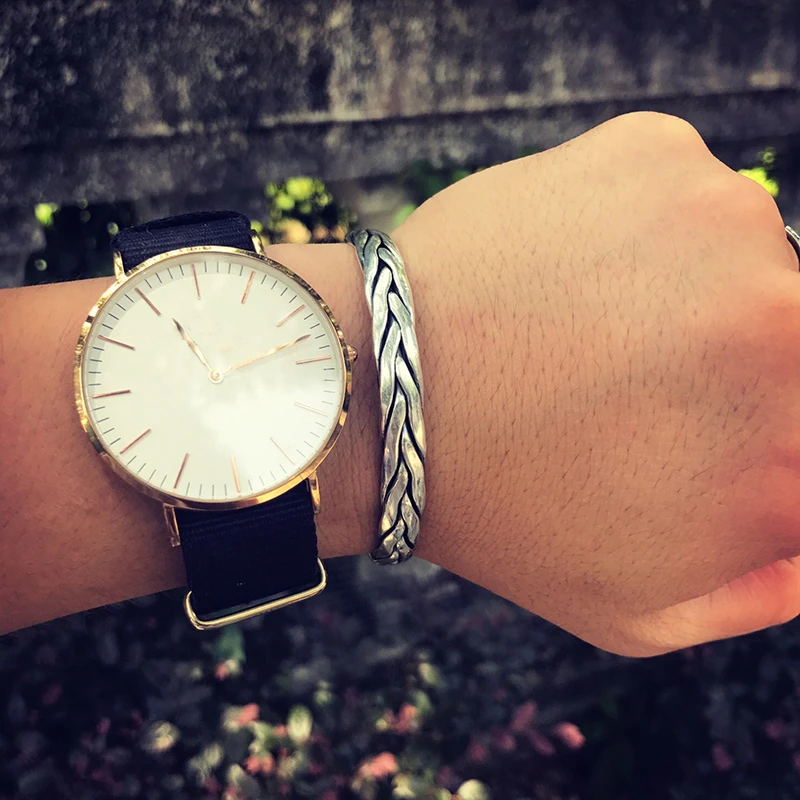 Плетеный браслет из серебра 999 пробы унисекс в стиле ретро | Украшения и