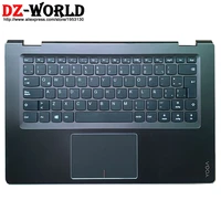 palmrest upper case with latin spain keyboard touchpad for lenovo ideapad yoga 510 14ikb isk ast flex 4 1470 laptop 5cb0l66049