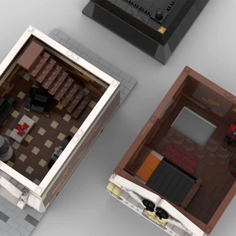 

BuildMOC City Street View House Modular Building Creator Expert Shop Hotel MOC Building Blocks Bricks Education Toy For Children