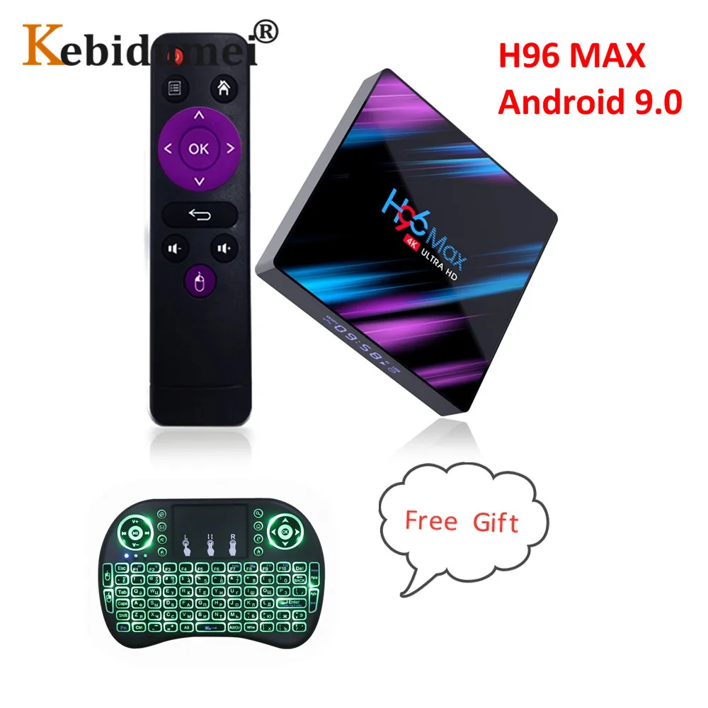 Приставка Смарт ТВ H96 Max Android 9 0 Wi Fi Bluetooth 4 + 32/64 ГБ|ТВ-приставки и медиаплееры| |