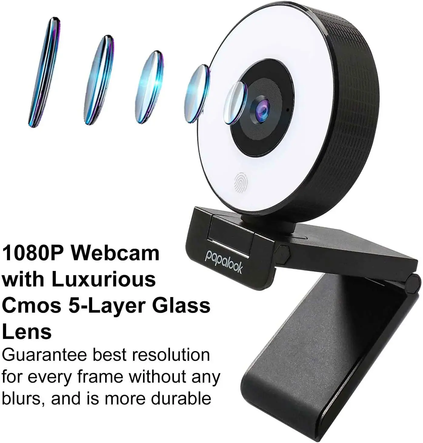 AUSDOM PA552 кольцевой светильник веб камера HD 1080P С микрофоном регулируемый