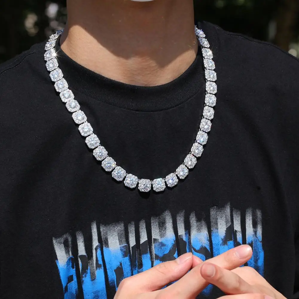 

New arrived Hip hop Iced Out Bling Candy shape chain Necklace Men micro pave AAA Zircon Hiphop chains necklaces Fashion jewelry