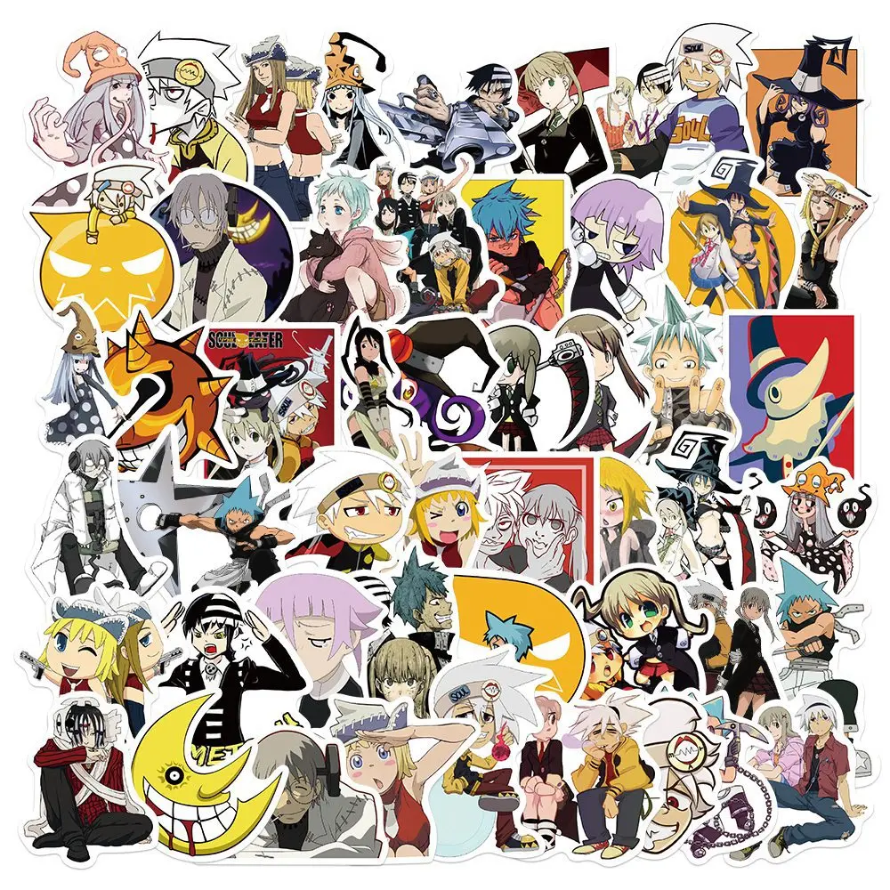 10/50 шт в наборе ботинки для Маскарадного костюма Anime Soul Eater наклейки гитары Сделай