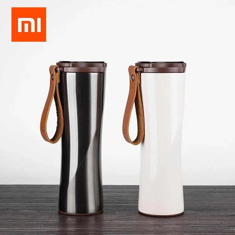 Умная портативная чашка Xiaomi Kiss Fish тонкая из нержавеющей стали с OLED-экраном