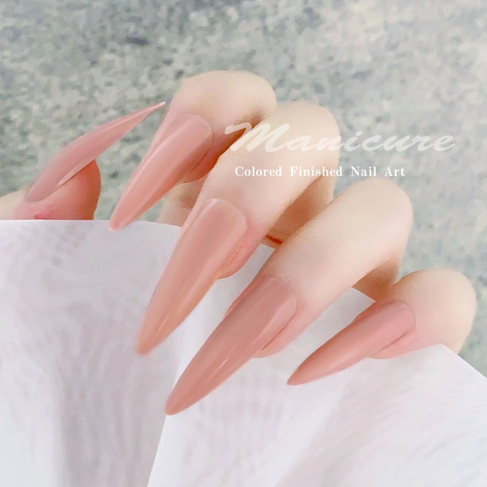 

240 Pcs/Set Fake Nails Drop Colorful Long Seamless Ballerina Fake Nails for Art Decoration Reusable False Nail Tips Accessories