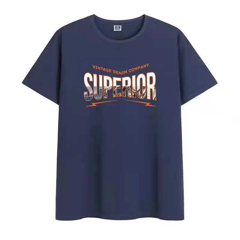 

2021 Summer Short-Sleeved Men's Korean Men's Pullover Short-Sleeved Youth Fashion Men's T-Shirt