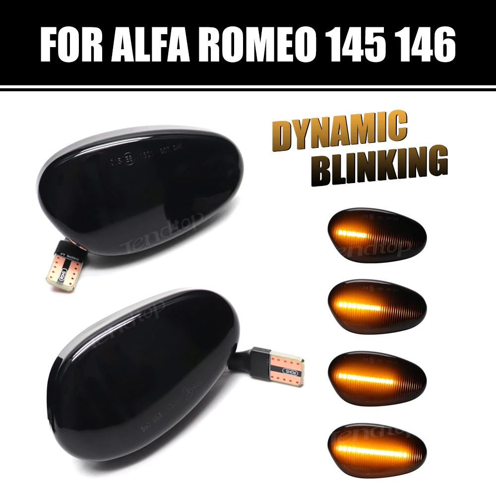 

12 В для Alfa Romeo 145 146 Тип 930 1994 1995 1996 1997 1998 1999 2000 2001, боковой ретранслятор, лампа указателя поворота светильник тюнинга автомобиля