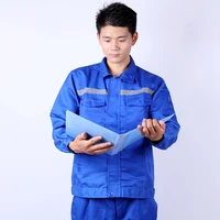 reflective working clothes set uniform men women coveralls welding suit car repair workshop mechanic plus size clothes