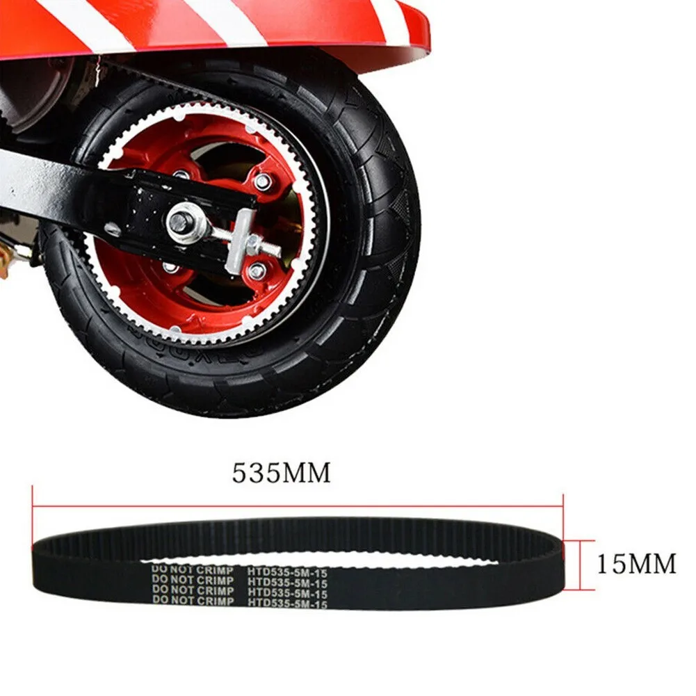

Electric Scooter Timing Belt Black Mini Scooter Timing Belt Thick Belt Pollution-Free 5M-535-15 Rubber Durable Scooter Accessory