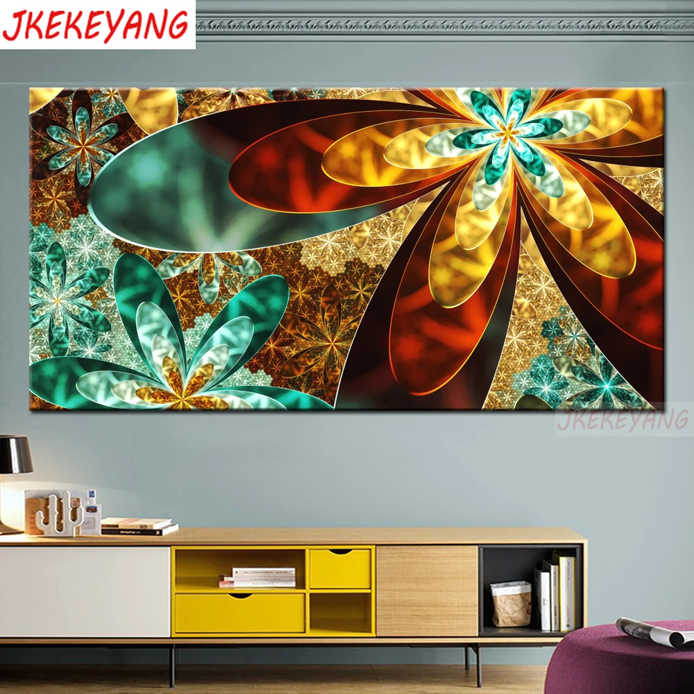 

Большой 5D Diy алмазная живопись абстрактный цветок Алмазная вышивка-мозаика стразами вышивка крестиком Y3709