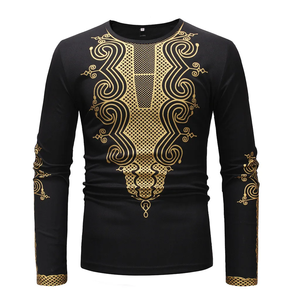 Мужская рубашка с длинным рукавом Roupa Masculina мужская верхняя одежда африканская 2020