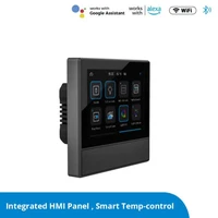 new euus sonoff nspanel smart scene wall switch integrated hmi panel home automation thermostat works with alexa google