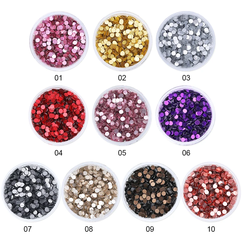 3D цветной порошок для ногтей Блестки блестки Красный Синий Серебряный
