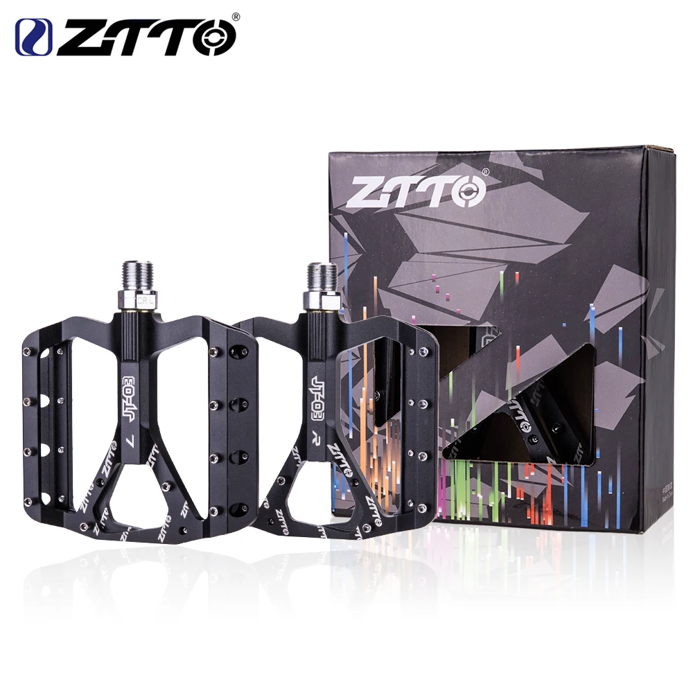 

ZTTO MTB CNC алюминиевые подшипники скольжения из сплава педаль велосипеда плоская педаль дорожный гравий велосипед легкий 10 контактов педаль д...