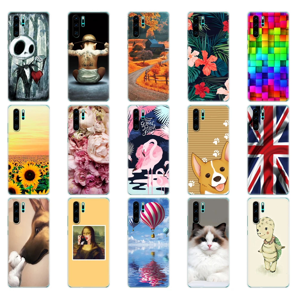 Чехол для Huawei P30 Pro чехол P30Pro бампер силиконовый мягкий TPU задняя крышка телефона