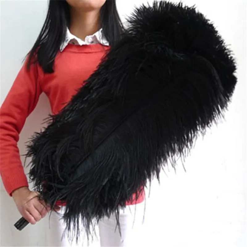 

20pcs/lot Beautiful Black Ostrich Feather 26-28 Inches/65-70cm Accessories Dancers Celebration Diy Plumes Feathers for Crafts