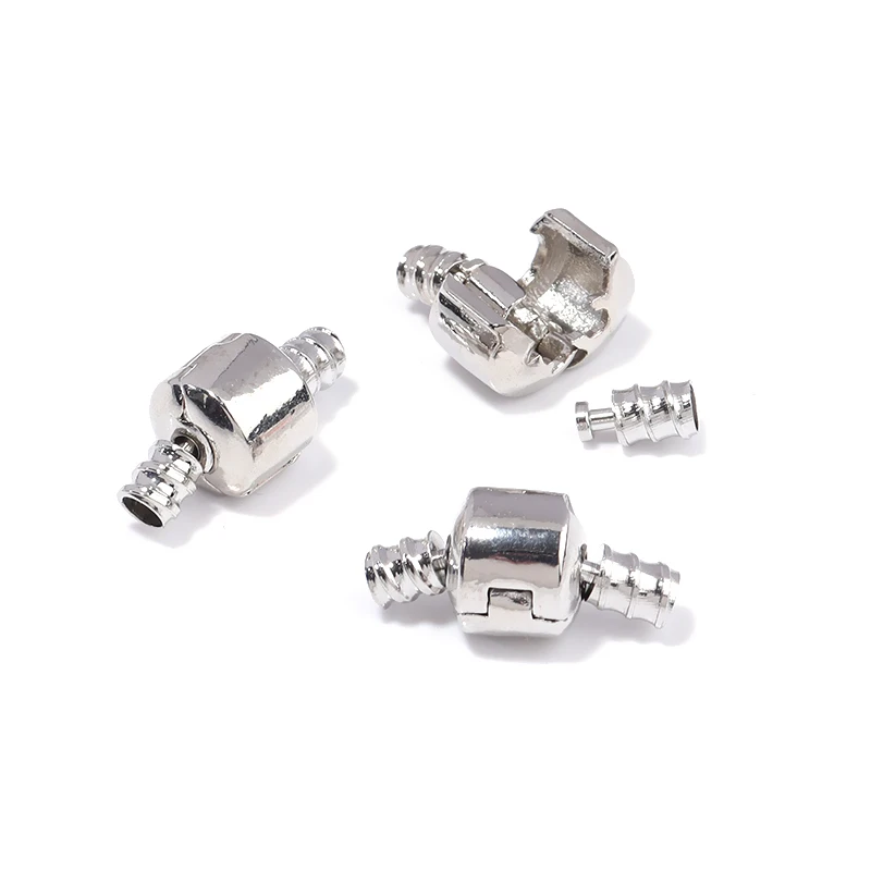 

Набор серебряных соединительных застежек для браслетов и цепочек размером 9,5x9,5 мм