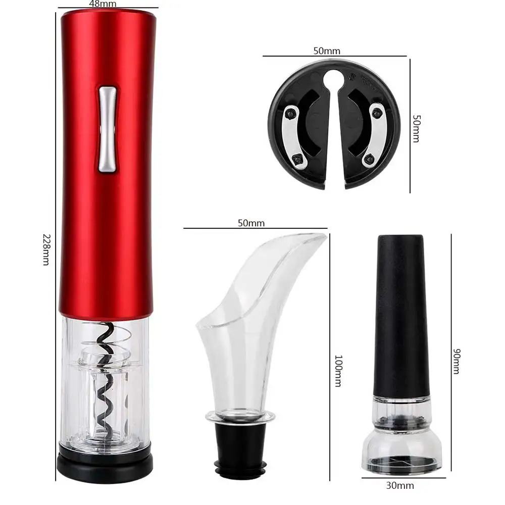 

Automatic Foil Cutter Bottle Opener Electric Red Wine Openers Kitchen Accessories Gadgets Jar Opener for Red Wine Corkscrew