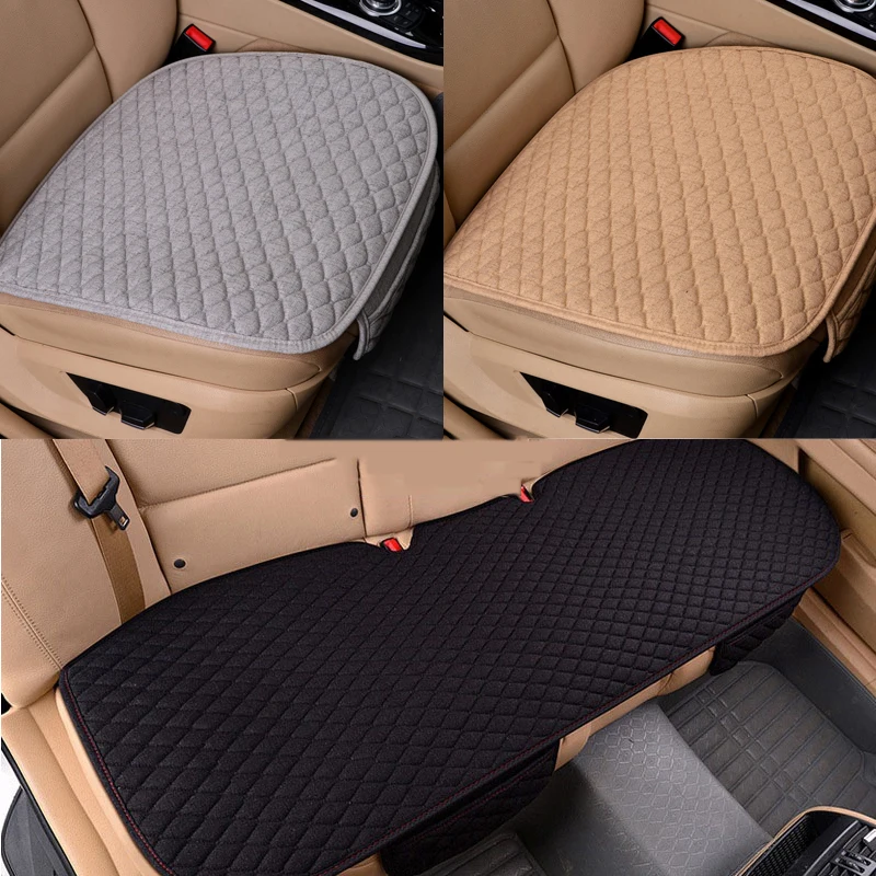 Чехол на сиденье автомобиля передний (2 шт.) задний (1 Автомобильный льняной чехол