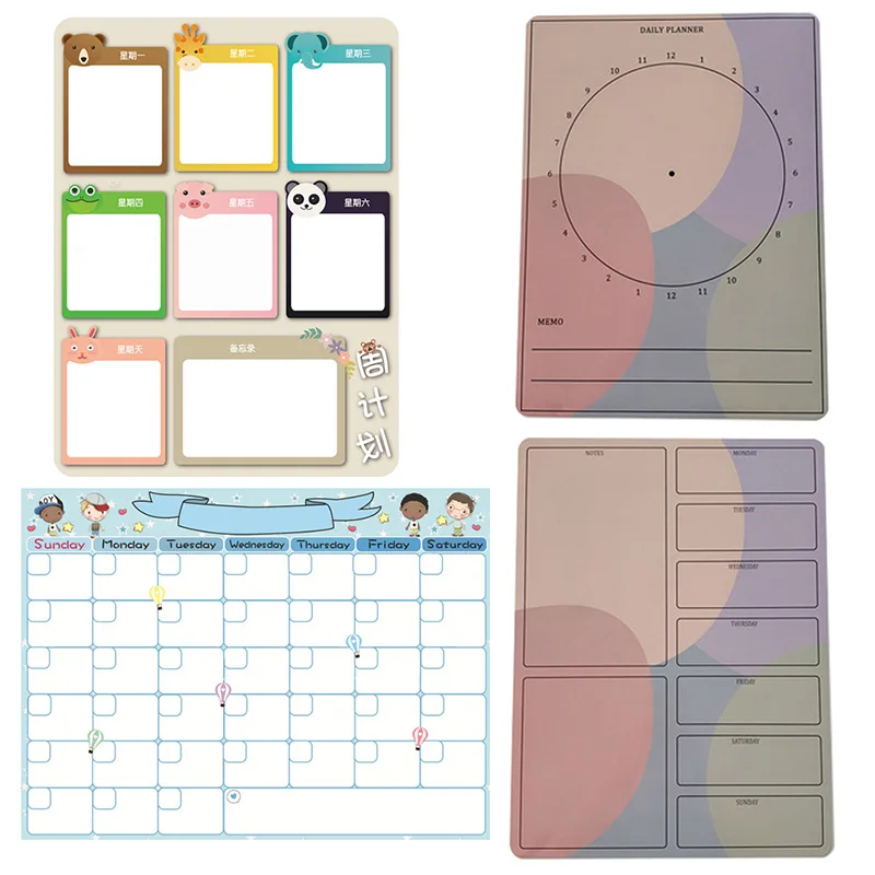 Магнитная сухая доска для стирания холодильник планировщики кухонные