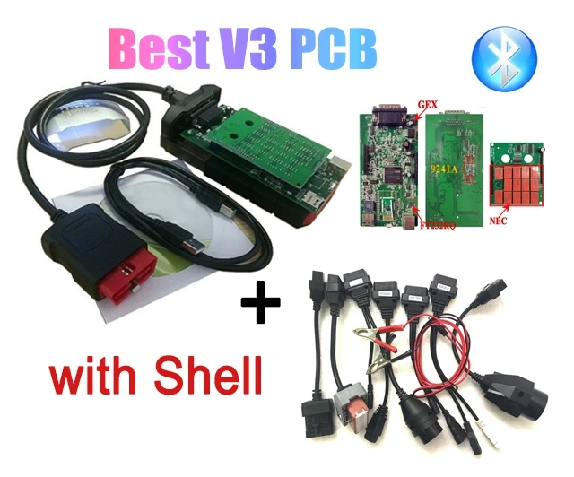 2021 obd2 автомобильные грузовики диагностические инструменты Bluetooth для delicht best V3.0 PCB